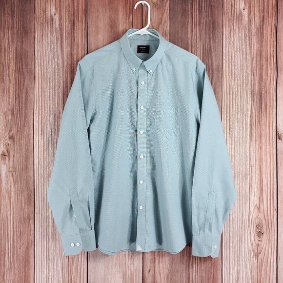 UNTUCKit Cadetto Mens Size Large Wrinkle Free Regular Fit LS Button Down Shirt - Picture 2 of 15